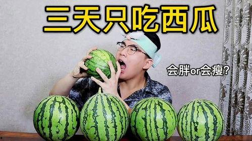 减减肥吧 还吃 吃瓜,吃瓜也能瘦？”